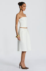 Fioreclo Amarah Bermuda Shorts in Ivory