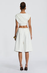 Fioreclo Amarah Bermuda Shorts in Ivory