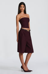 Fioreclo Amarah Bermuda Shorts in Plum