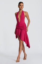 Fioreclo Amaro Mini Skirt in Raspberry