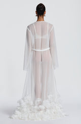 Fioreclo Amelia Dressing Gown in Ivory