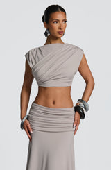 Fioreclo Amora Top in Light Grey