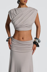 Fioreclo Amora Top in Light Grey