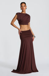 Fioreclo Amora Top in Plum Brown