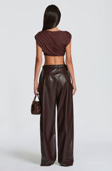 Fioreclo Amora Top in Plum Brown