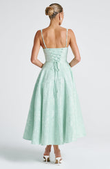 Fioreclo Amorae Midi Dress in Mint