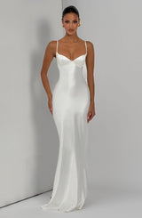 Fioreclo Amorella Maxi Dress in Ivory