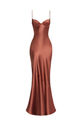 Fioreclo Amorella Maxi Dress in Rust