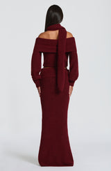 Fioreclo Andra Maxi Skirt in Burgundy