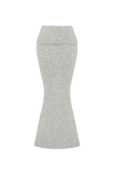 Fioreclo Andra Maxi Skirt in Light Grey Marl