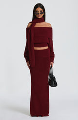 Fioreclo Andra Top in Burgundy