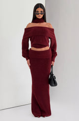 Fioreclo Andra Top in Burgundy