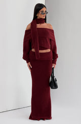 Fioreclo Andra Top in Burgundy