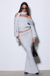 Fioreclo Andra Top in Light Grey Marl