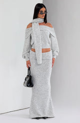 Fioreclo Andra Top in Light Grey Marl