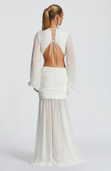 Fioreclo Andreia Maxi Dress in Ivory
