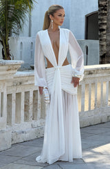 Fioreclo Andreia Maxi Dress in Ivory