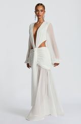 Fioreclo Andreia Maxi Dress in Ivory