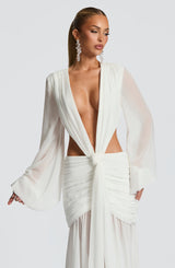 Fioreclo Andreia Maxi Dress in Ivory