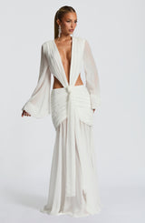 Fioreclo Andreia Maxi Dress in Ivory