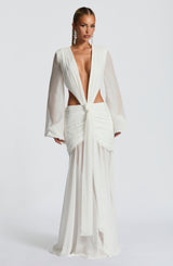 Fioreclo Andreia Maxi Dress in Ivory