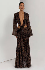 Fioreclo Andreia Maxi Dress in Leopard Print