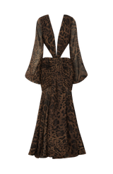 Fioreclo Andreia Maxi Dress in Leopard Print