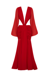Fioreclo Andreia Maxi Dress in Red
