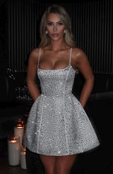 Fioreclo Angeline Mini Dress in Ivory