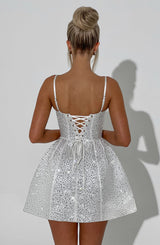 Fioreclo Angeline Mini Dress in Ivory