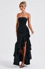 Fioreclo Angelique Maxi Dress in Black
