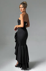 Fioreclo Angelique Maxi Dress in Black