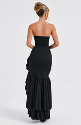 Fioreclo Angelique Maxi Dress in Black