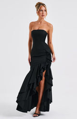Fioreclo Angelique Maxi Dress in Black