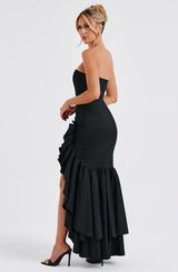 Fioreclo Angelique Maxi Dress in Black