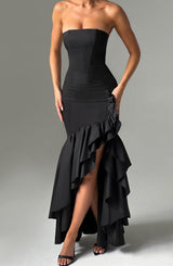 Fioreclo Angelique Maxi Dress in Black