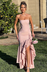 Fioreclo Angelique Maxi Dress in Blush
