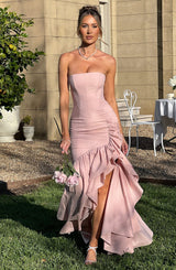 Fioreclo Angelique Maxi Dress in Blush