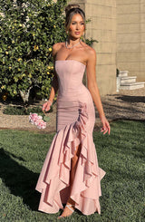 Fioreclo Angelique Maxi Dress in Blush