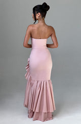 Fioreclo Angelique Maxi Dress in Blush