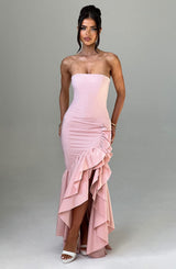 Fioreclo Angelique Maxi Dress in Blush