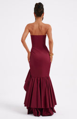Fioreclo Angelique Maxi Dress in Burgundy
