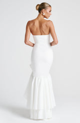 Fioreclo Angelique Maxi Dress in Ivory