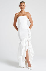 Fioreclo Angelique Maxi Dress in Ivory