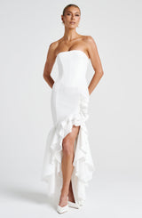 Fioreclo Angelique Maxi Dress in Ivory
