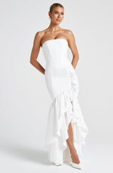 Fioreclo Angelique Maxi Dress in Ivory