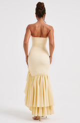 Fioreclo Angelique Maxi Dress in Lemon