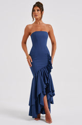 Fioreclo Angelique Maxi Dress in Navy