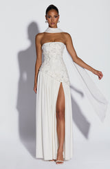 Fioreclo Anneka Maxi Dress in Ivory