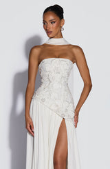 Fioreclo Anneka Maxi Dress in Ivory